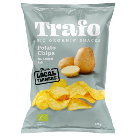 CHIPSY ZIEMNIACZANE NATURALNE BEZ DODATKU SOLI BIO 125 g - TRAFO