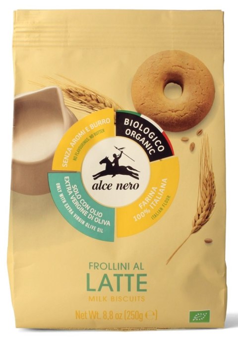 CIASTKA MLECZNE BIO 250 g - ALCE NERO