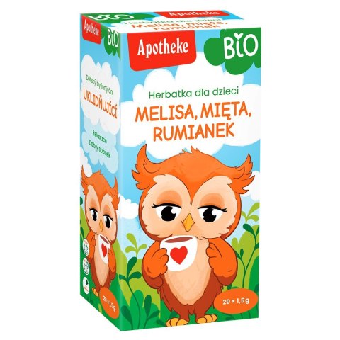 HERBATKA DLA DZIECI - MELISA, MIĘTA I RUMIANEK BIO (20 x 1,5 g) 30 g - APOTHEKE