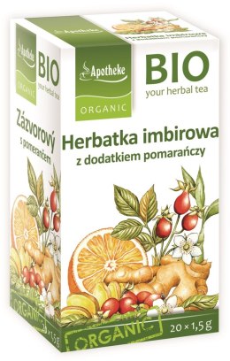 HERBATKA IMBIROWA Z DODATKIEM POMARAŃCZY BIO (20 x 1,5 g) 30 g - APOTHEKE