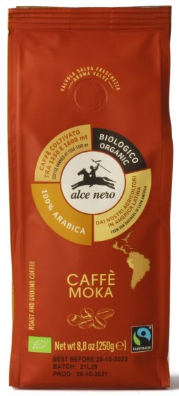 KAWA MIELONA ARABICA 100 % MOKA GÓRSKA BIO 250 g - ALCE NERO