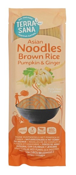 MAKARON (RYŻOWY RAZOWY Z DYNIĄ I IMBIREM) NOODLE SPAGHETTI BEZGLUTENOWY BIO 250 g - TERRASANA