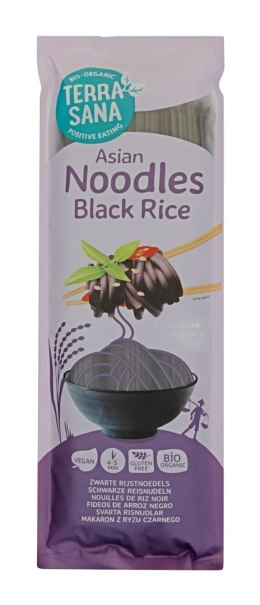 MAKARON (Z RYŻU CZARNEGO I RYŻU BRĄZOWEGO) NOODLE SPAGHETTI BEZGLUTENOWY BIO 250 g - TERRASANA