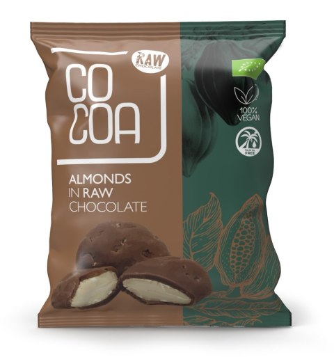 MIGDAŁY W CZEKOLADZIE SUROWEJ BIO 70 g - COCOA