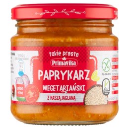 PAPRYKARZ WEGAŃSKI Z KASZĄ JAGLANĄ BEZGLUTENOWY 160 g - PRIMAVIKA