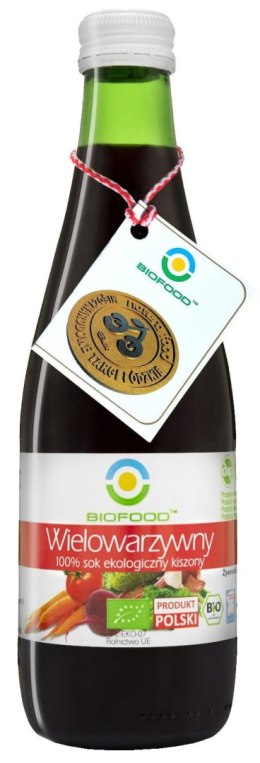 SOK WIELOWARZYWNY KISZONY NFC BEZGLUTENOWY BIO 300 ml - BIOFOOD