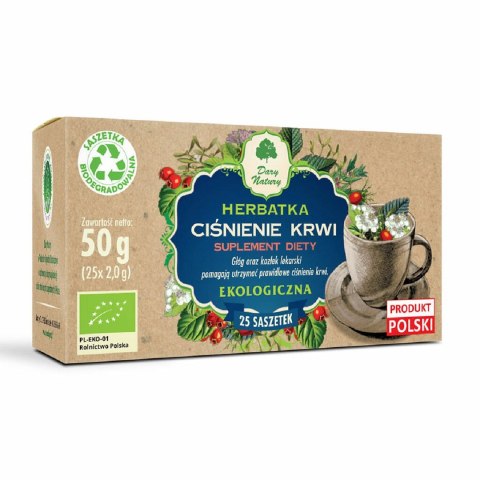 HERBATKA CIŚNIENIE KRWI BIO (25 x 2 g) 50 g - DARY NATURY