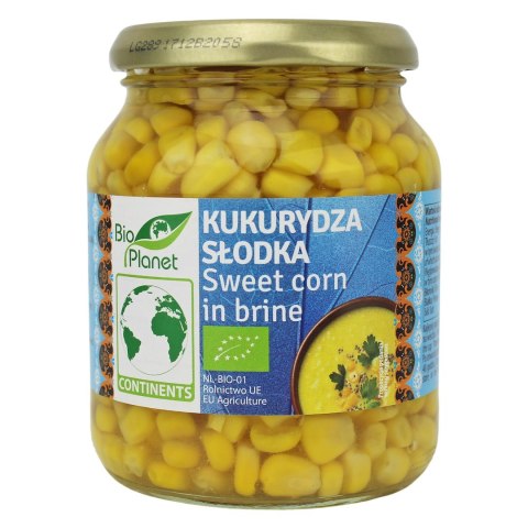 KUKURYDZA SŁODKA W ZALEWIE BIO 340 g (230 g) (SŁOIK) - BIO PLANET