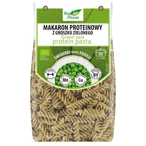 MAKARON PROTEINOWY (Z GROSZKU ZIELONEGO) ŚWIDERKI BIO 250 g - BIO PLANET