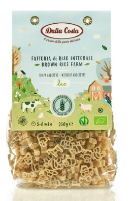 MAKARON (RYŻOWY RAZOWY) FARMA BEZGLUTENOWY BIO 250 g - DALLA COSTA
