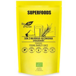 SOK Z MŁODEGO JĘCZMIENIA SPROSZKOWANY BIO 150 g - BIO PLANET SUPERFOODS