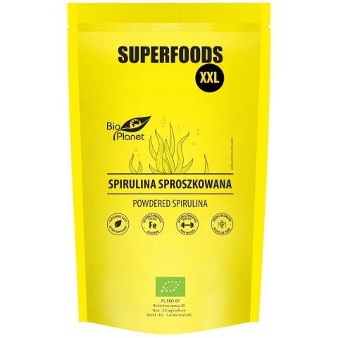 SPIRULINA SPROSZKOWANA BIO 600 g - BIO PLANET SUPERFOODS