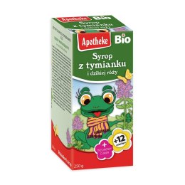 SYROP DLA DZIECI Z TYMIANKU I DZIKIEJ RÓŻY OD 1 ROKU BIO 250 g - APOTHEKE
