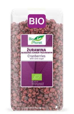 ŻURAWINA SŁODZONA CUKREM TRZCINOWYM BIO 1 kg - BIO PLANET