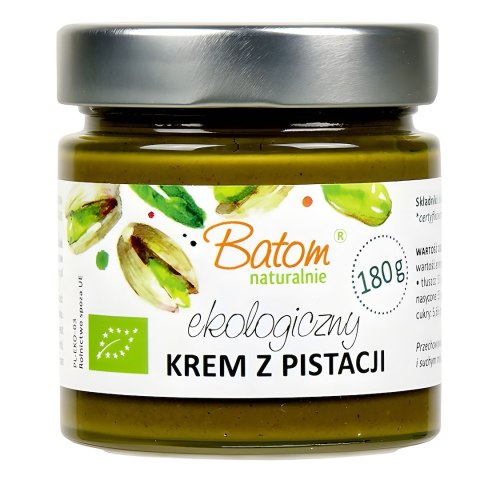 KREM Z PISTACJI PRAŻONYCH 100 % BIO 180 g - BATOM
