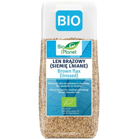 LEN BRĄZOWY (SIEMIĘ LNIANE) BIO 200 g - BIO PLANET