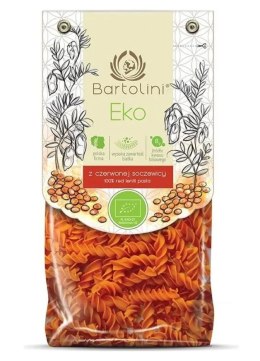 MAKARON PROTEINOWY (Z SOCZEWICY CZERWONEJ) ŚWIDERKI BIO 250 g - BARTOLINI