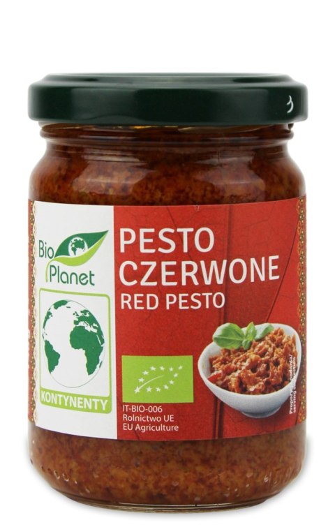 PESTO CZERWONE Z SUSZONYCH POMIDORÓW BIO 140 g - BIO PLANET