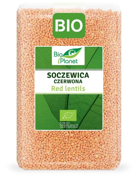 SOCZEWICA CZERWONA BIO 2 kg - BIO PLANET