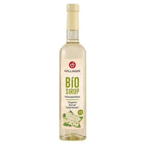 SYROP O SMAKU KWIATÓW CZARNEGO BZU BIO 500 ml - HOLLINGER