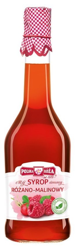 SYROP RÓŻANO - MALINOWY 500 ml - POLSKA RÓŻA