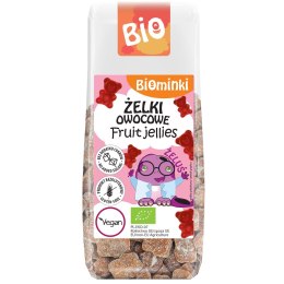 ŻELKI OWOCOWE BEZ DODATKU CUKRÓW BEZGLUTENOWE BIO 400 g - BIOMINKI