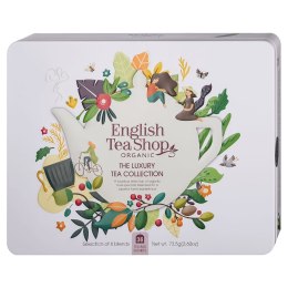 ZESTAW HERBAT I HERBATEK LUKSUSOWYCH BIO W PUSZCE (THE LUXURY - 6 SMAKÓW) (36 x 2,04 g) 73,5 g - ENGLISH TEA SHOP ORGANIC