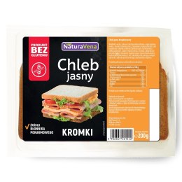 CHLEB JASNY KROJONY BEZGLUTENOWY 200 g - NATURAVENA