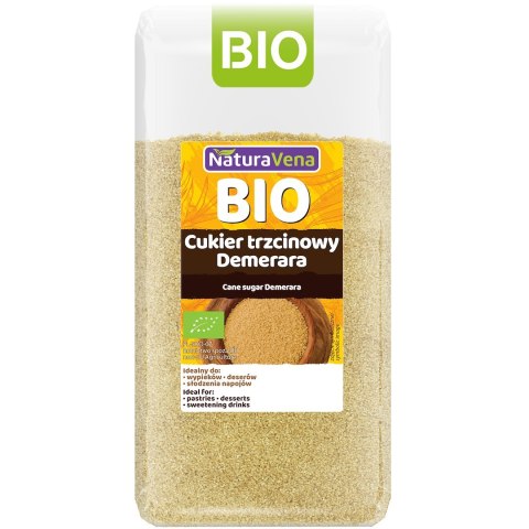 CUKIER TRZCINOWY DEMERARA BIO 500 g - NATURAVENA