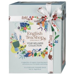 KOLEKCJA HERBATEK OWOCOWO - ZIOŁOWYCH BIO PIRAMIDKI (YOUR WELLNESS - 6 SMAKÓW) (12 x 2 g) 24 g - ENGLISH TEA SHOP ORGANIC