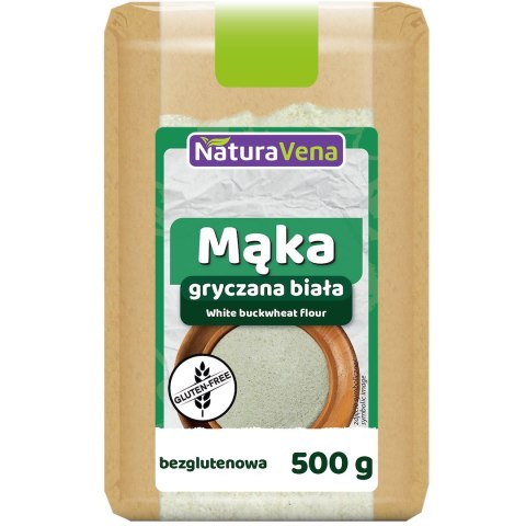 MĄKA GRYCZANA BIAŁA BEZGLUTENOWA 500 g - NATURAVENA