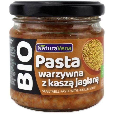 PASTA WARZYWNA Z KASZĄ JAGLANĄ BIO 185 g - NATURAVENA