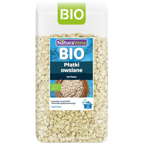 PŁATKI OWSIANE BIO 600 g - NATURAVENA