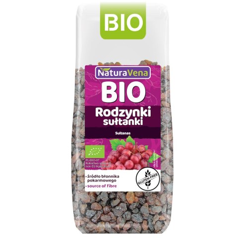 RODZYNKI SUŁTANKI BEZGLUTENOWE BIO 200 g - NATURAVENA