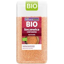 SOCZEWICA CZERWONA BIO 400 g - NATURAVENA
