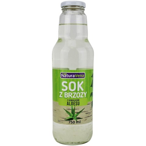 SOK Z BRZOZY Z KAWAŁKAMI ALOESU 750 ml - NATURAVENA