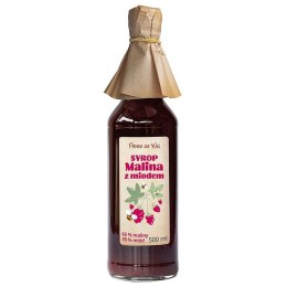 SYROP MALINA Z MIODEM 500 ml - PROSTO ZE WSI