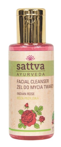 ŻEL DO MYCIA TWARZY RÓŻA INDYJSKA 100 ml - SATTVA (AYURVEDA)