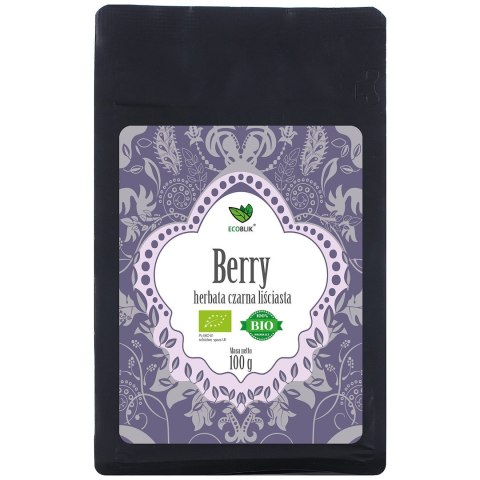 HERBATA CZARNA LIŚCIASTA OWOCE LEŚNE BIO 100 g - ECOBLIK