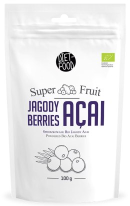 JAGODY ACAI SPROSZKOWANE BIO 100 g - DIET-FOOD