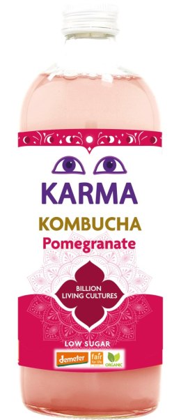 KOMBUCHA Z GRANATEM NISKA ZAWARTOŚĆ CUKRÓW FAIR FOR LIFE DEMETER BIO 1 L - KARMA KOMBUCHA