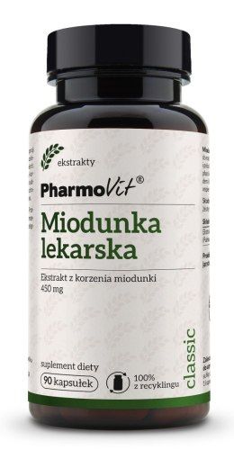 MIODUNKA LEKARSKA EKSTRAKT (450 mg) BEZGLUTENOWY 90 KAPSUŁEK - PHARMOVIT (CLASSIC)