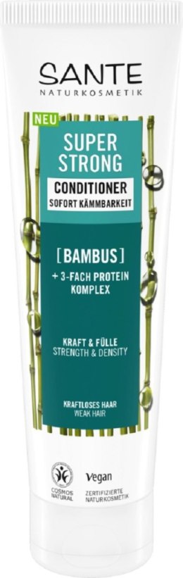 ODŻYWKA WZMACNIAJĄCA DO WŁOSÓW SŁABYCH I ŁAMLIWYCH BAMBUS I POTRÓJNY KOMPLEKS PROTEINOWY ECO 150 ml - SANTE