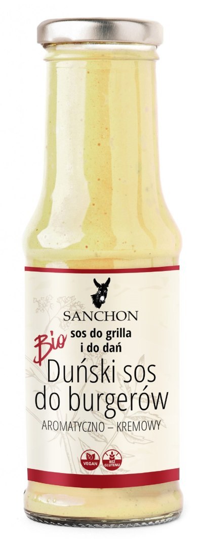 SOS DUŃSKI DO BURGERÓW BEZGLUTENOWY BIO 210 ml - SANCHON