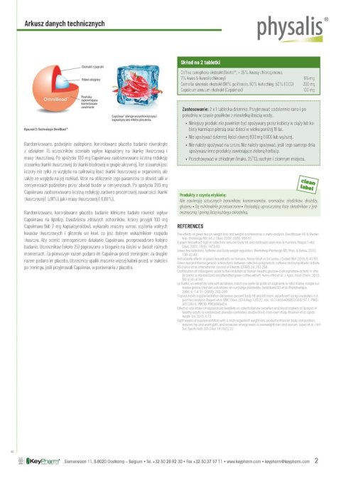 TABLETKI NA SPALANIE TŁUSZCZU 30 szt. - PHYSALIS