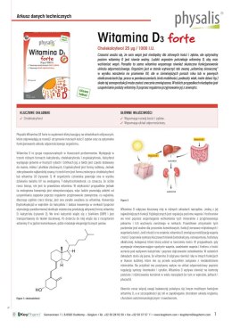 WITAMINA D3 25 µg (1000 j.m) FORTE 100 KAPSUŁEK - PHYSALIS