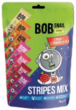 ZESTAW PRZEKĄSEK OWOCOWYCH BEZ DODATKU CUKRÓW BEZGLUTENOWY 98 g - BOB SNAIL