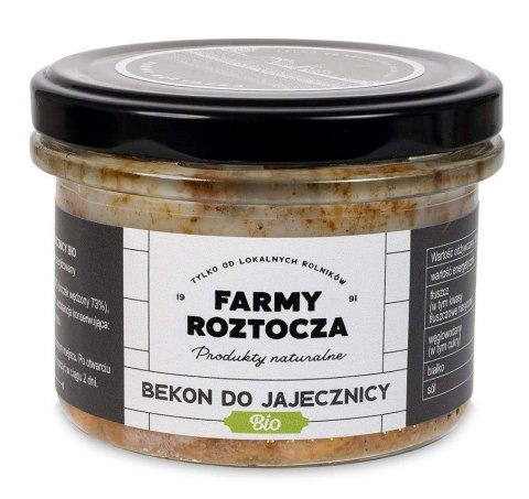 BEKON DO JAJECZNICY BIO 180 g (SŁOIK) - FARMY ROZTOCZA