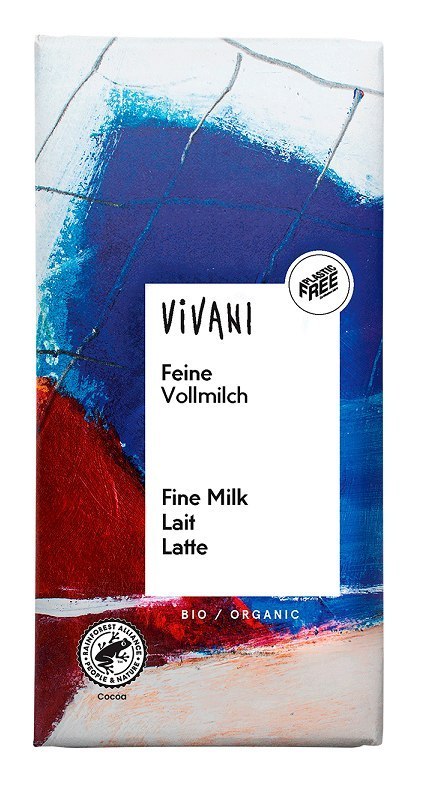 CZEKOLADA MLECZNA BIO 80 g - VIVANI