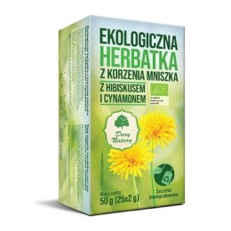 HERBATKA Z KORZENIA MNISZKA Z HIBISKUSEM I CYNAMONEM BIO (25 x 2 g) 50 g - DARY NATURY